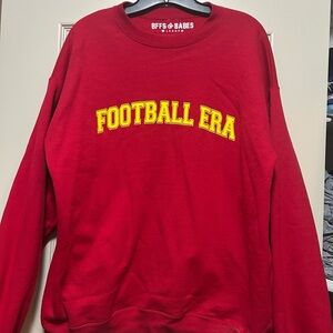 Red Football Era Women's Sweatshirt